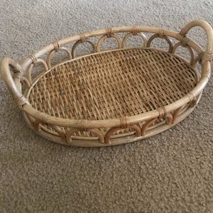 Rattan tray
